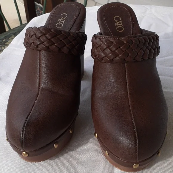 Vintage Cato platform clog shoes with bling size 8M - Picture 3 of 10